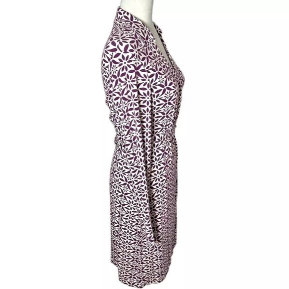 Diane Von Furstenberg Geometric Print Wrap Dress Size 14 - New with Tags - Picture 4 of 6